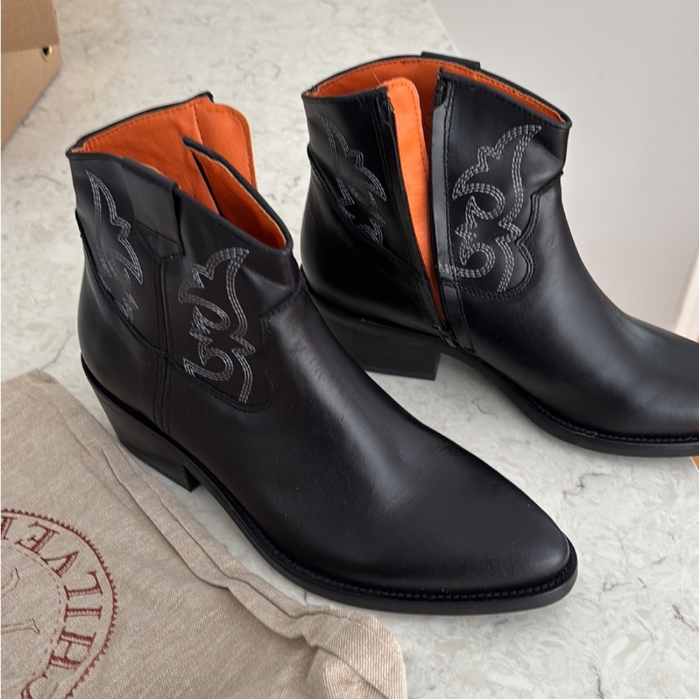 Penelope Chilvers Black Cassidy Cowboy boots